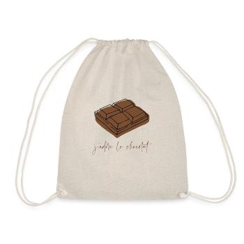 J'adore le chocolat - Sac de sport léger - nature - Devant