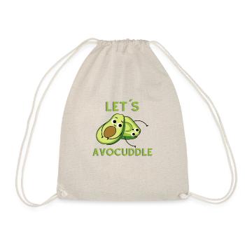 Avocado cuddling - Drawstring Bag - nature - Front