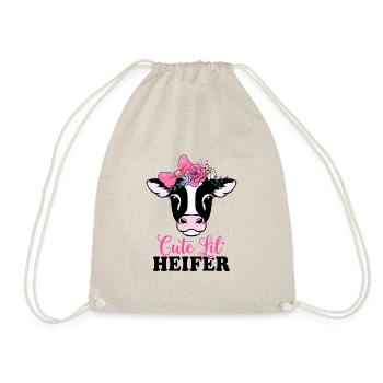 Cute Little Heifer - Drawstring Bag - nature - Front