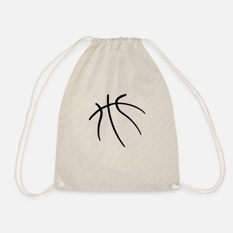 Basketball 03 - Drawstring Bag - nature