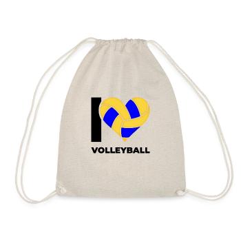 J’adore le volley-ball - Sac de sport léger - nature - Devant