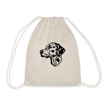 Tête de chien dalmatien - Sac de sport léger - nature - Devant