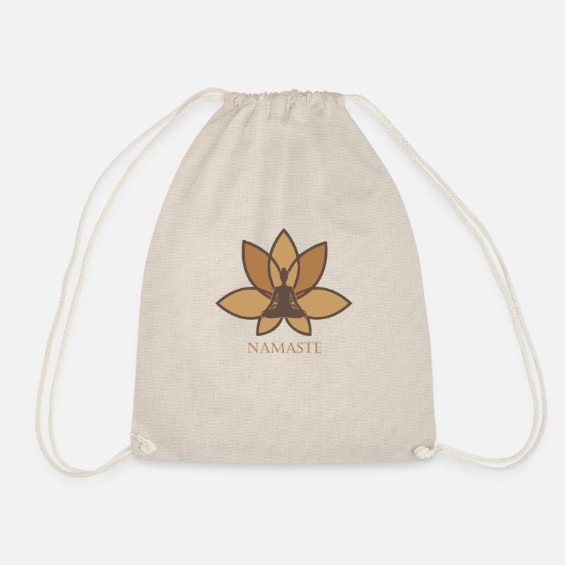 Namaste, Lotusblüte - Turnbeutel - Natur