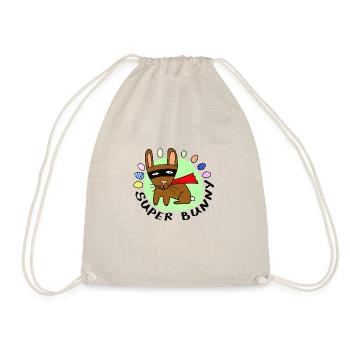 super bunny - Turnbeutel - Natur - Vorne