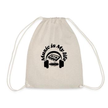 La musique, c’est ma vie - Sac de sport léger - nature - Devant