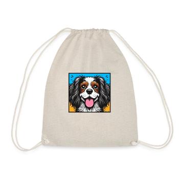 King Charles Cavalier Pop art - Drawstring Bag - nature - Front