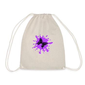 Butterfly Splash of Color - Drawstring Bag - nature - Front