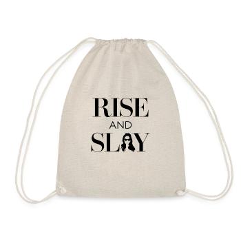 RISE and Slay Statement - Tägliche Motivation - Turnbeutel - Natur - Vorne