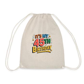 It's my 45th Birthday - Sac de sport léger - nature - Devant