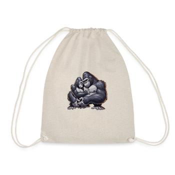 Couple de gorilles 6 - Sac de sport léger - nature - Devant