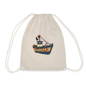 Bateau de pêche Toulon avec Goéland rigolo - Sac de sport léger - nature - Devant
