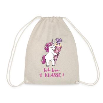 Licorne avec sac à sucre Première classe - Sac de sport léger - nature - Devant