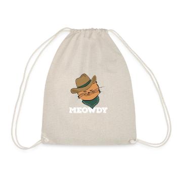 meowdy gruen - Turnbeutel - Natur - Vorne