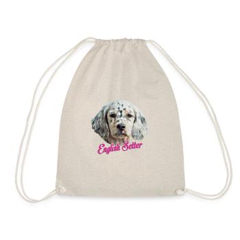 English setter - Drawstring Bag - nature - Front