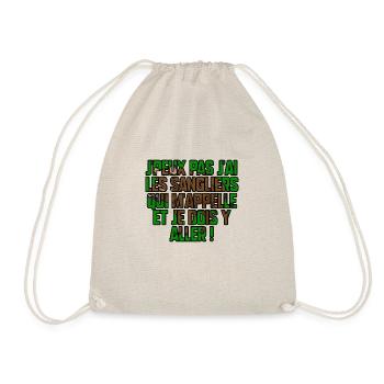 J’peux pas j’ai les sangliers qui m’appelle - Sac de sport léger - nature - Devant
