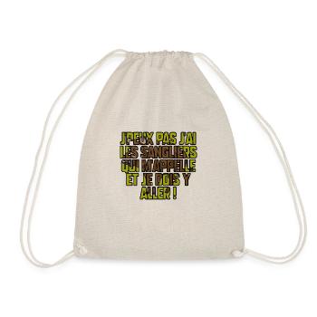 J’peux pas j’ai les sangliers qui m’appelle - Sac de sport léger - nature - Devant