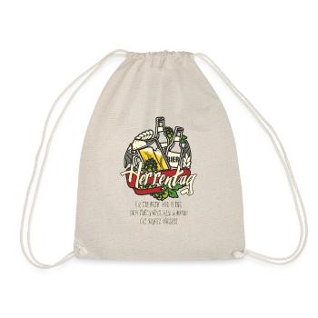 RAHMENLOS Geschenk Vatertag - Herrentag - - Turnbeutel - Natur - Vorne