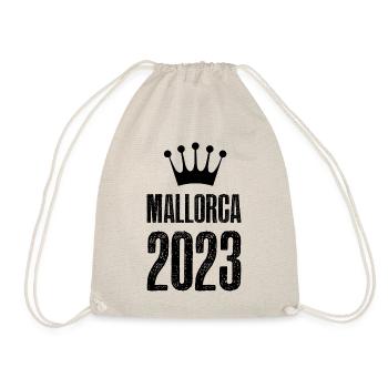 Mallorca 2023 Krone - Drawstring Bag - nature - Front