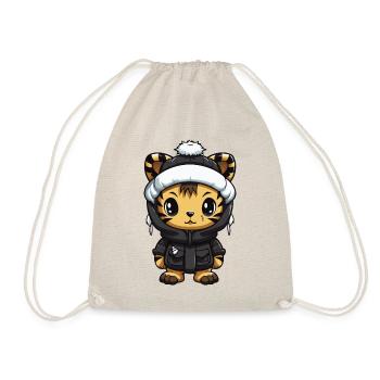 Bande dessinée Tiger Winter - Sac de sport léger - nature - Devant