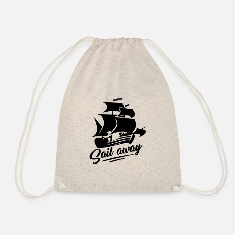 sail away - Segelschiff - Sailing - Turnbeutel - Natur
