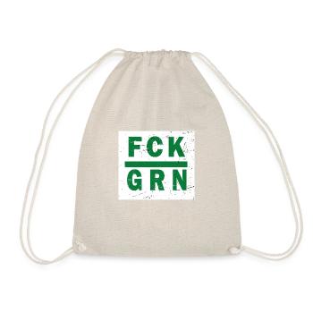 Anti Grünen Kein Bock auf Baerbock FCK GRN T Shirt - Turnbeutel - Natur - Vorne