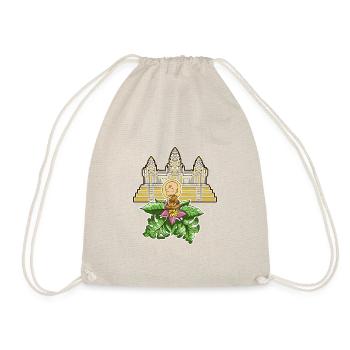 Cambodge Temple Khmer Vintage Palmiers I Cadeau - Sac de sport léger - nature - Devant