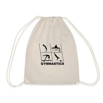 Gymnastique, gymnaste, gymnaste - Sac de sport léger - nature - Devant