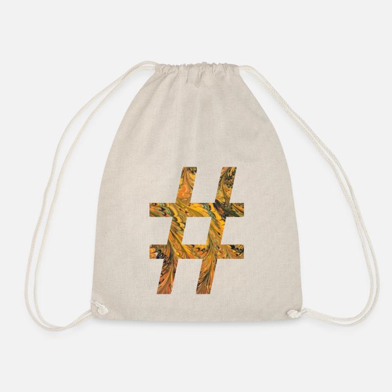 hashtag symbol e 116 - Turnbeutel - Natur