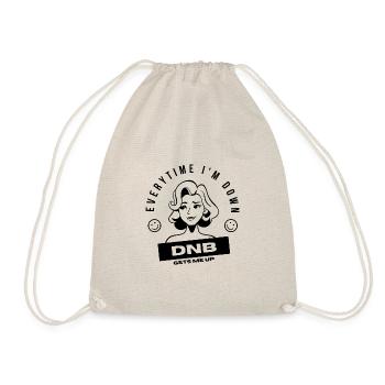 DNB Gets me Up - Drawstring Bag - nature - Front
