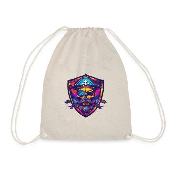 Crâne de pirate - Sac de sport léger - nature - Devant