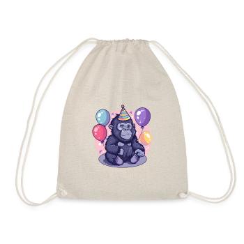 Bande dessinée d’anniversaire de gorille - Sac de sport léger - nature - Devant