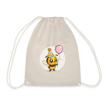 Bee Birthday Comic - Drawstring Bag - nature - Front