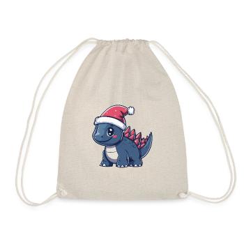 Dinosaure Stegosaurus Noël Mignon - Sac de sport léger - nature - Devant