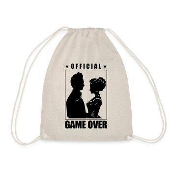 Wedding Couple Game Over Bridal Couple Jga - Drawstring Bag - nature - Front