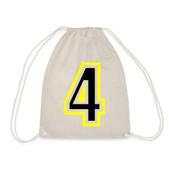 4 Number College - Drawstring Bag - nature - Front