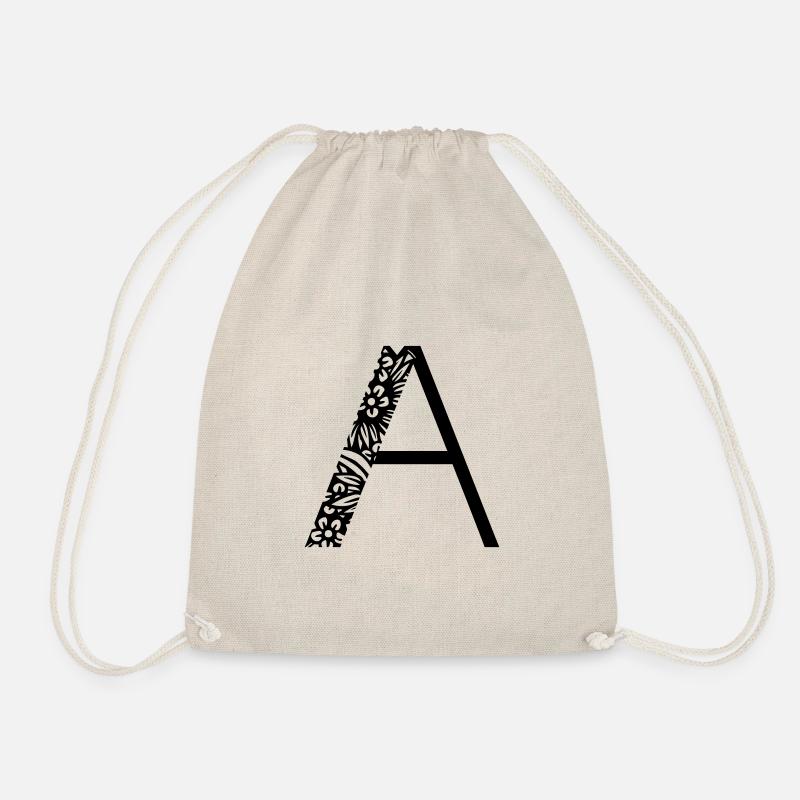 Buchstabe A - Turnbeutel - Natur