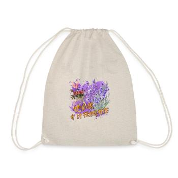 Amour à la française - romance in lavender look - Drawstring Bag - nature - Front