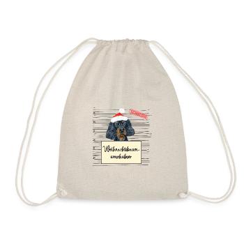 Weihnachtsbaum Umschubser Gordon Setter - Turnbeutel - Natur - Vorne