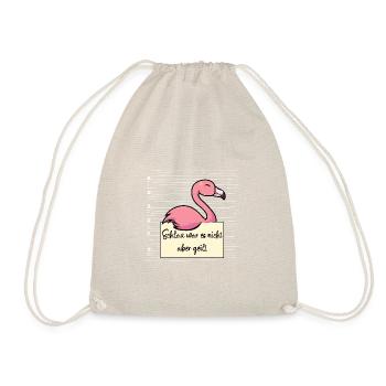 Flamingo lustiger Spruch humor Gefängnisbild - Turnbeutel - Natur - Vorne
