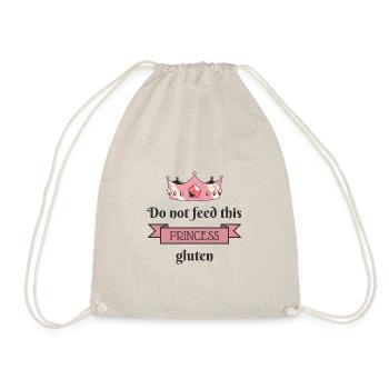 Do Not Feed this Princess Gluten - Gluten Free - Drawstring Bag - nature - Front