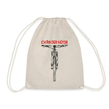 ICH BIN DER MOTOR - Mountainbike - Turnbeutel - Natur - Vorne