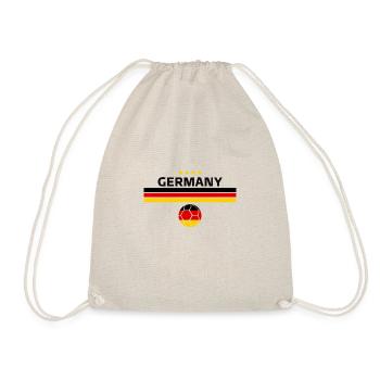 Deutschland Fußball Trikot Deutschland Geschenk 2022 - Turnbeutel - Natur - Vorne