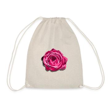 Blüte einer Roten Rose - Turnbeutel - Natur - Vorne