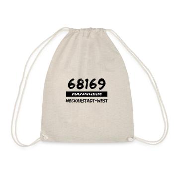 68169 Mannheim Neckarstadt West Postleitzahl - Turnbeutel - Natur - Vorne