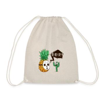 Ananas und witz - Turnbeutel - Natur - Vorne