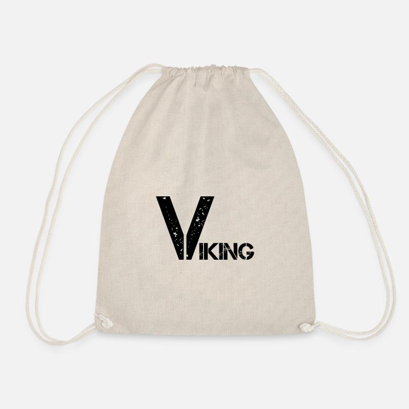 Viking mit großem "V" - Turnbeutel - Natur