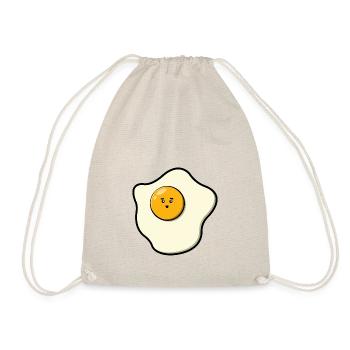 Oeuf au plat mignon - Sac de sport léger - nature - Devant