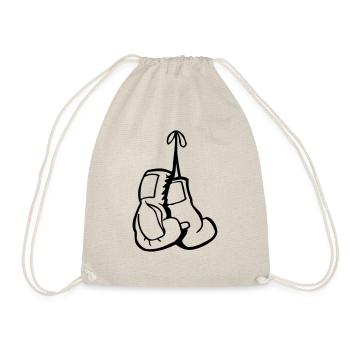 boxing gloves - box handschuhe - Turnbeutel - Natur - Vorne