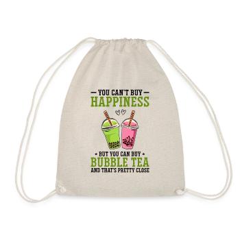 You Can't Buy Happiness But You Can Buy Bubble Tea - Turnbeutel - Natur - Vorne