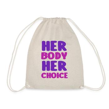 Her body her choice - Sac de sport léger - nature - Devant